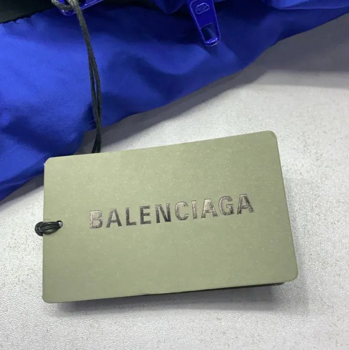 Balenciaga Balenciaga Men's Blue Puffer Jacket Size US L / EU 52-54 / 3 - 7 Thumbnail