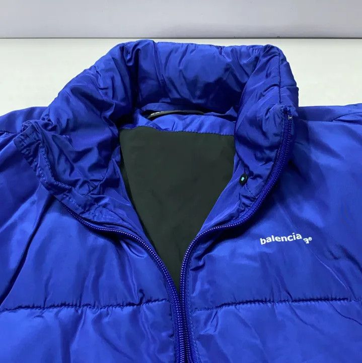 Balenciaga Balenciaga Men's Blue Puffer Jacket Size US L / EU 52-54 / 3 - 9 Thumbnail