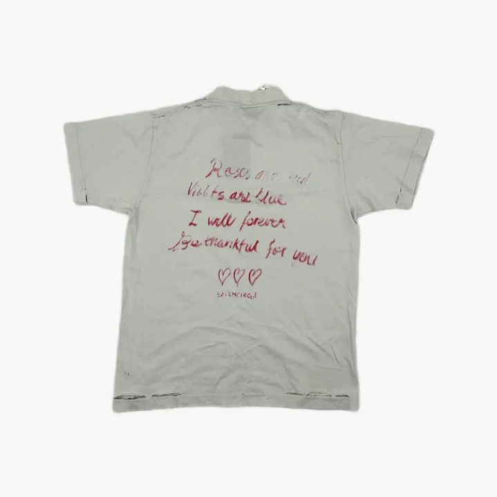 Balenciaga Balenciaga Valentine's Day Logo T-Shirt Size US S / EU 44-46 / 1 - 3 Thumbnail