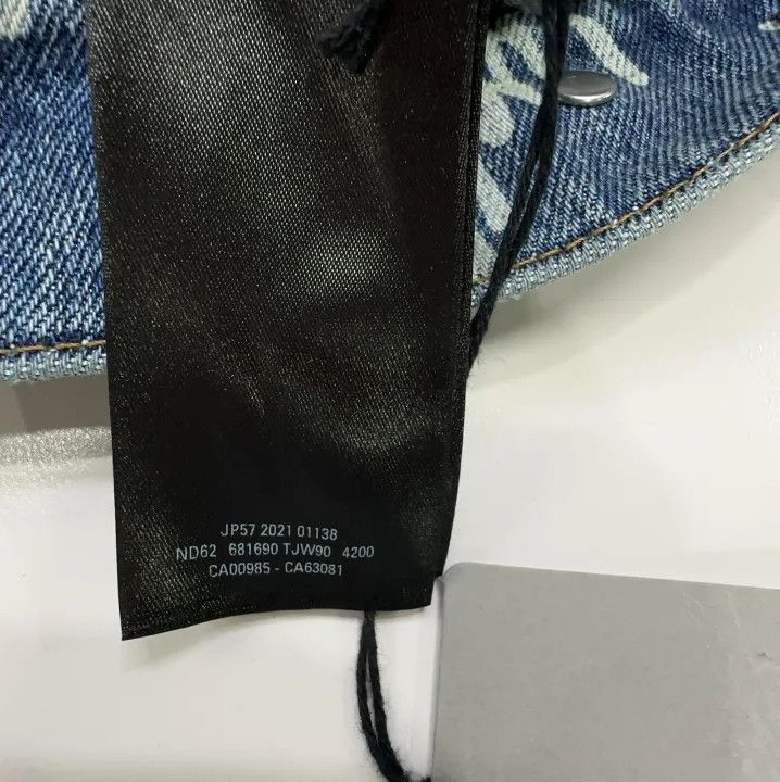 Balenciaga Balenciaga Logo Print Vintage Denim Jacket for Men Size US M / EU 48-50 / 2 - 6 Thumbnail