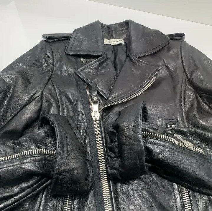 Balenciaga Balenciaga Classic Black Biker Jacket for All Genders Size US S / EU 44-46 / 1 - 7 Thumbnail