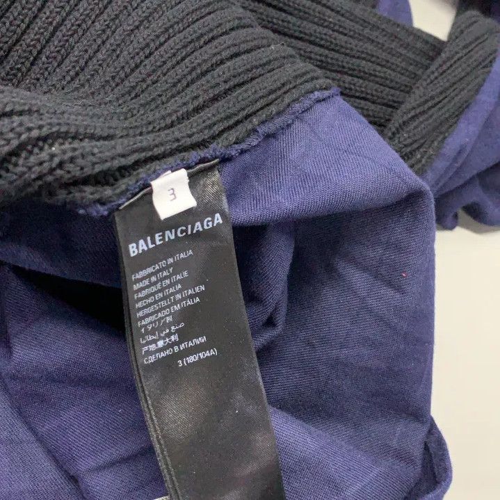 Balenciaga Balenciaga Black Striped Knit Pullover Sweater Size US M / EU 48-50 / 2 - 4 Thumbnail