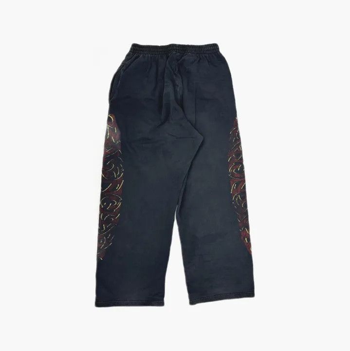 Balenciaga Balenciaga Black Printed Wide-Leg Casual Pants Size US 26 / EU 42 - 3 Thumbnail