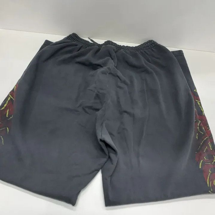 Balenciaga Balenciaga Black Printed Wide-Leg Casual Pants Size US 26 / EU 42 - 11 Thumbnail