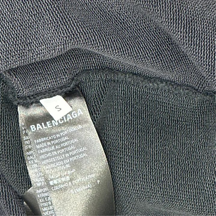 Balenciaga Balenciaga SS24 Logo Print Black Long Sleeve Sweatshirt Size US S / EU 44-46 / 1 - 2 Thumbnail