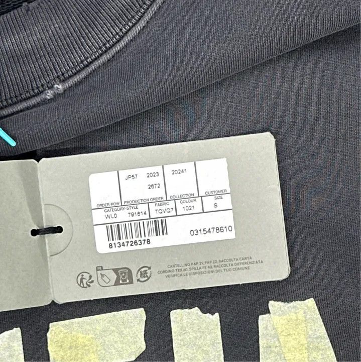Balenciaga Balenciaga SS24 Logo Print Black Long Sleeve Sweatshirt Size US S / EU 44-46 / 1 - 4 Thumbnail