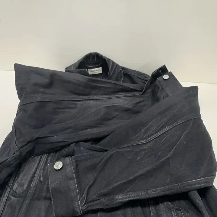 Balenciaga Balenciaga Black Long Sleeve Denim Jacket Size US L / EU 52-54 / 3 - 10 Thumbnail