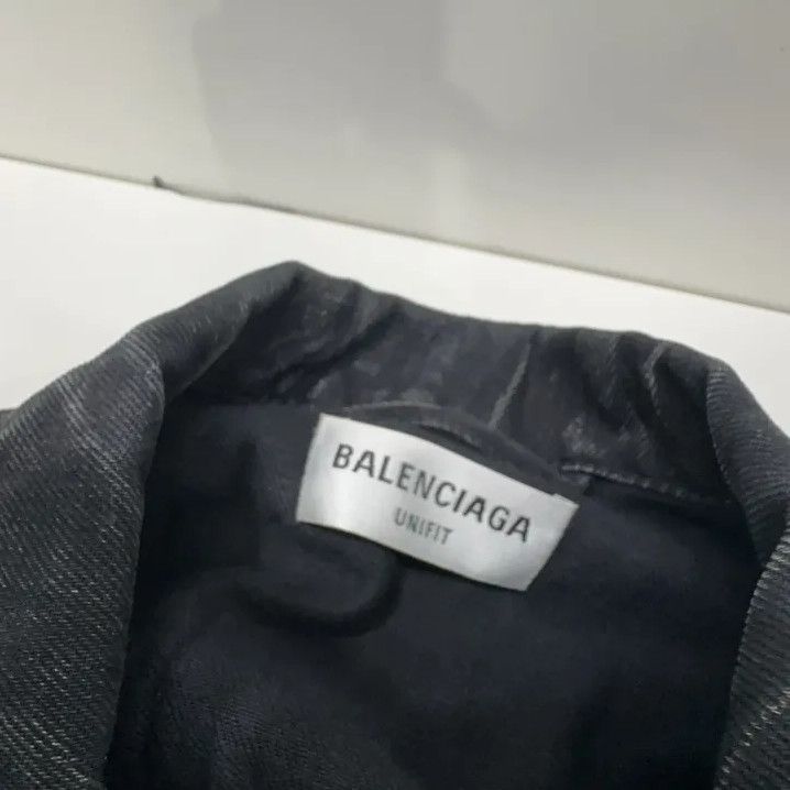 Balenciaga Balenciaga Black Long Sleeve Denim Jacket Size US L / EU 52-54 / 3 - 6 Thumbnail