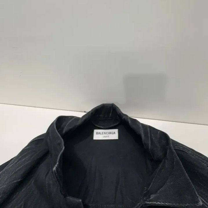 Balenciaga Balenciaga Black Long Sleeve Denim Jacket Size US L / EU 52-54 / 3 - 7 Thumbnail