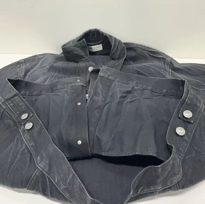Balenciaga Balenciaga Black Long Sleeve Denim Jacket Size US L / EU 52-54 / 3 - 8 Thumbnail