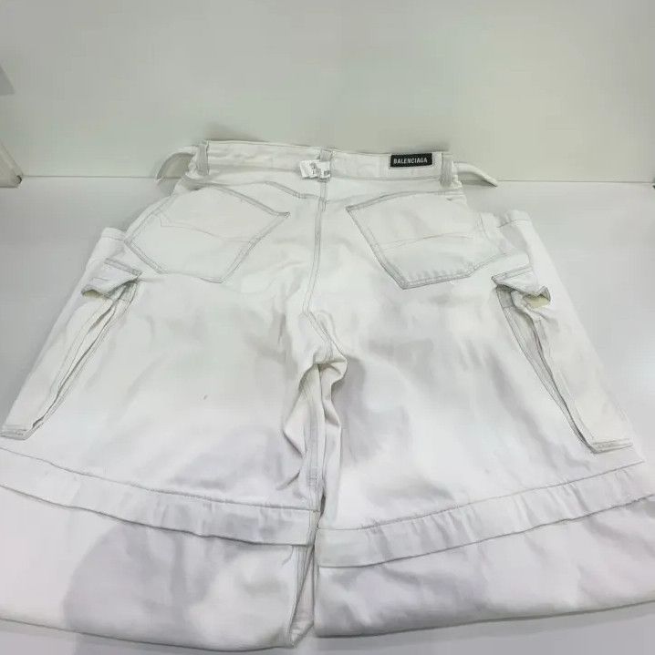 Balenciaga Balenciaga White Wide-Leg Cargo Jeans for Men Size US 34 / EU 50 - 11 Thumbnail