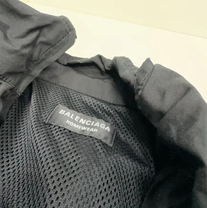 Balenciaga Balenciaga FW21 Black Logo Design Zip Jacket Size US L / EU 52-54 / 3 - 4 Thumbnail