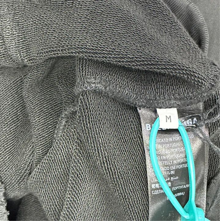 Balenciaga Balenciaga Black Hooded Sweatshirt for Unisex Size US M / EU 48-50 / 2 - 3 Thumbnail