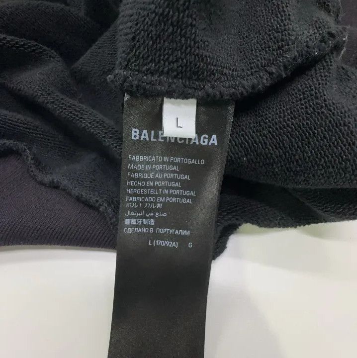 Balenciaga Balenciaga Graphic Print Black Pullover Hoodie Size US L / EU 52-54 / 3 - 4 Thumbnail