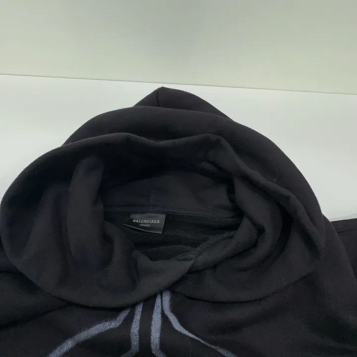 Balenciaga Balenciaga Graphic Print Black Pullover Hoodie Size US L / EU 52-54 / 3 - 7 Thumbnail