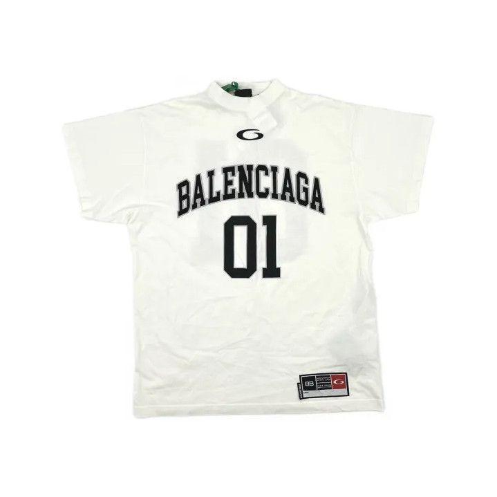 Balenciaga Balenciaga SS25 Basketball Loose Fit Short Sleeve Tee Size US M / EU 48-50 / 2 - 2 Thumbnail