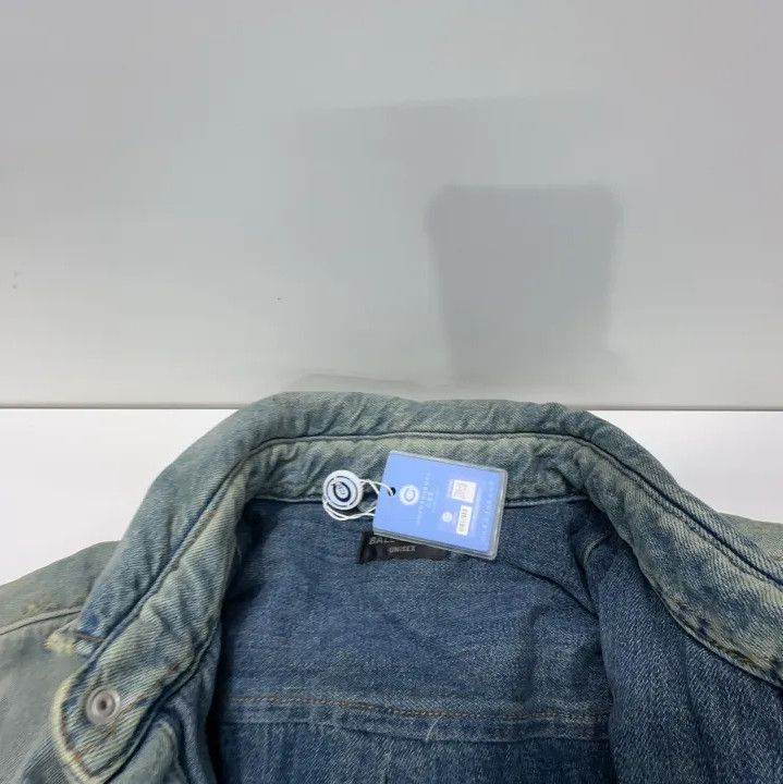 Balenciaga Balenciaga Blue Distressed Pocket Jacket Size US S / EU 44-46 / 1 - 8 Thumbnail