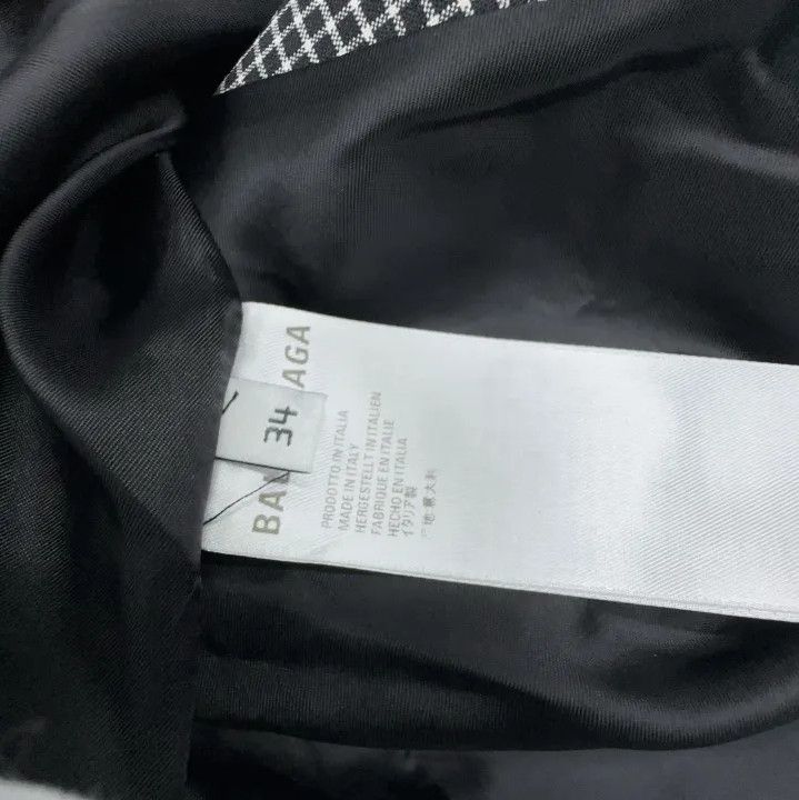 Balenciaga Balenciaga Gray Checked Single-Breasted Blazer Size US S / EU 44-46 / 1 - 4 Thumbnail