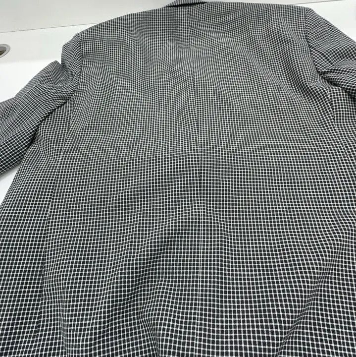 Balenciaga Balenciaga Gray Checked Single-Breasted Blazer Size US S / EU 44-46 / 1 - 6 Thumbnail