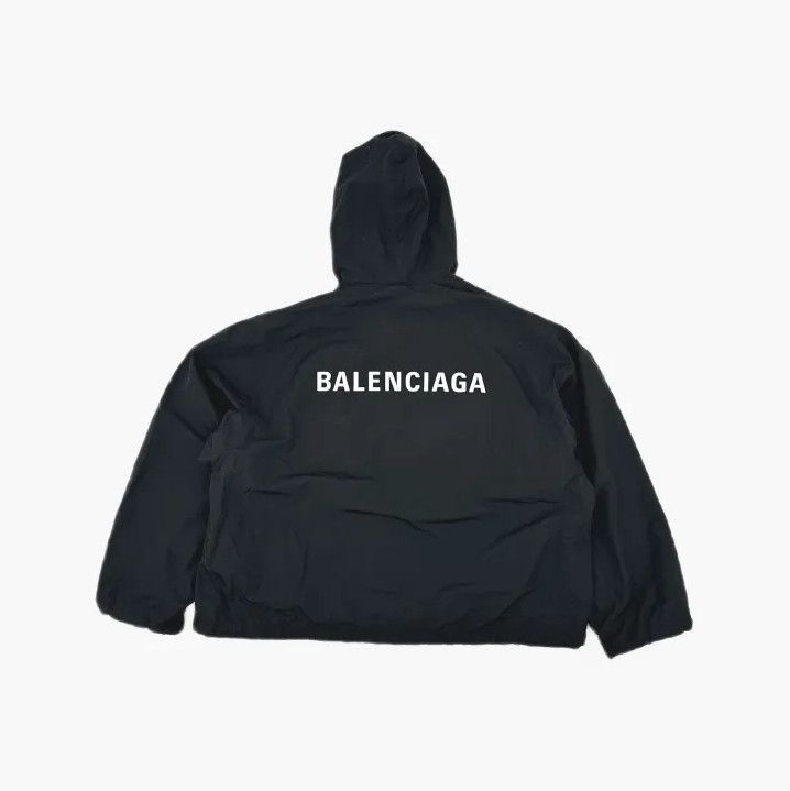 Balenciaga Balenciaga Black Hooded Tracksuit Jacket Size US S / EU 44-46 / 1 - 3 Thumbnail