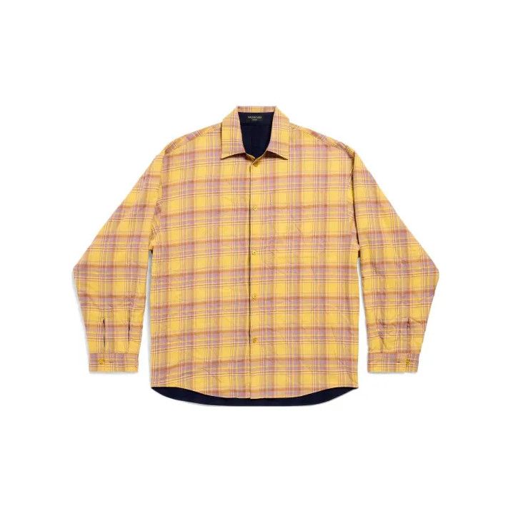Balenciaga Balenciaga Color-Block Checkered Long Sleeve Shirt Size US M / EU 48-50 / 2 - 2 Thumbnail