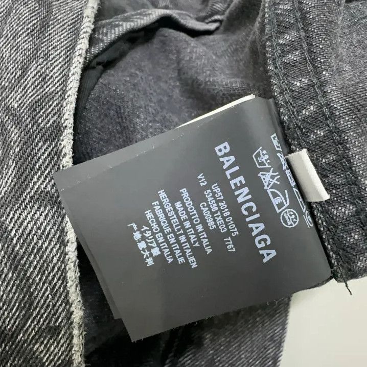 Balenciaga Balenciaga Black Graffiti Denim Jacket Size US L / EU 52-54 / 3 - 6 Thumbnail