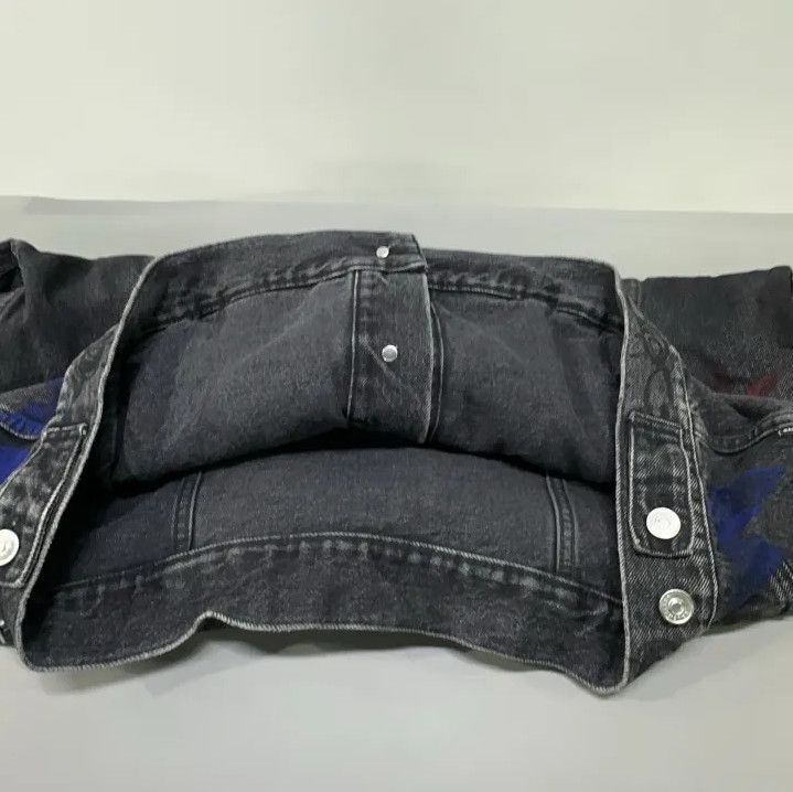 Balenciaga Balenciaga Black Graffiti Denim Jacket Size US L / EU 52-54 / 3 - 11 Thumbnail