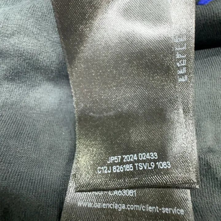 Balenciaga Balenciaga Black Cotton Loose Fit Sports Pants Size US 26 / EU 42 - 4 Thumbnail