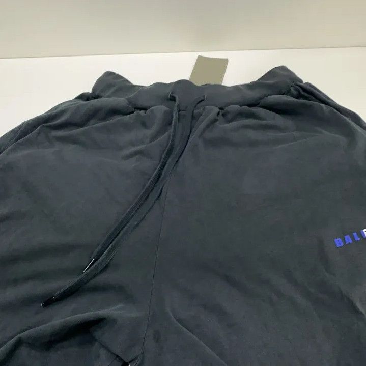 Balenciaga Balenciaga Black Cotton Loose Fit Sports Pants Size US 26 / EU 42 - 9 Thumbnail