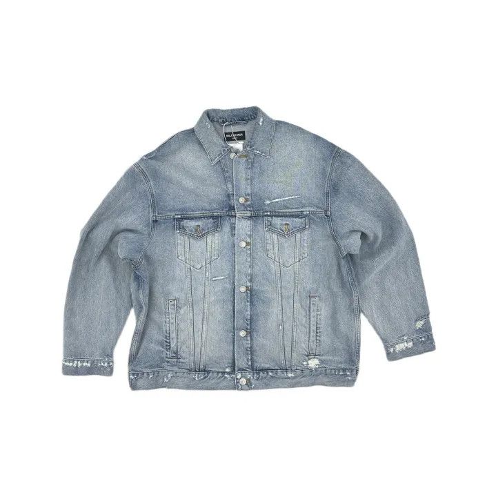 Balenciaga Balenciaga FW21 Logo Oversized Denim Jacket Size US S / EU 44-46 / 1 - 2 Thumbnail