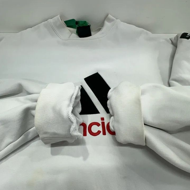 Balenciaga Balenciaga x Adidas Logo Print Crewneck Sweatshirt Size US L / EU 52-54 / 3 - 12 Thumbnail