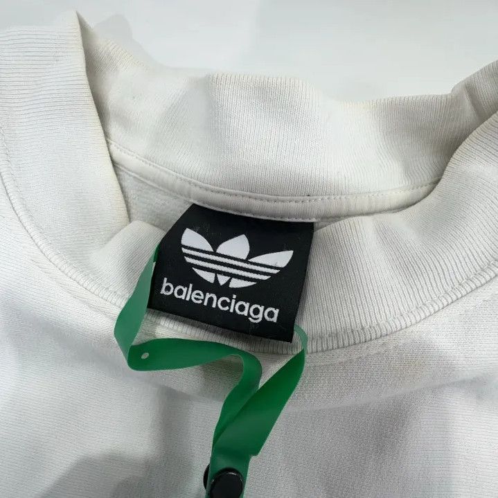 Balenciaga Balenciaga x Adidas Logo Print Crewneck Sweatshirt Size US L / EU 52-54 / 3 - 4 Thumbnail