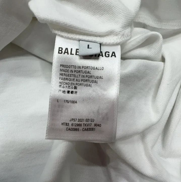 Balenciaga Balenciaga Logo Print Short Sleeve T-Shirt Size US L / EU 52-54 / 3 - 4 Thumbnail