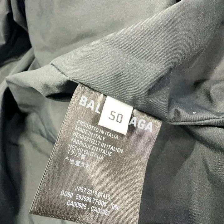 Balenciaga Balenciaga Black Logo Embroidered Puffer Jacket Size US L / EU 52-54 / 3 - 5 Thumbnail