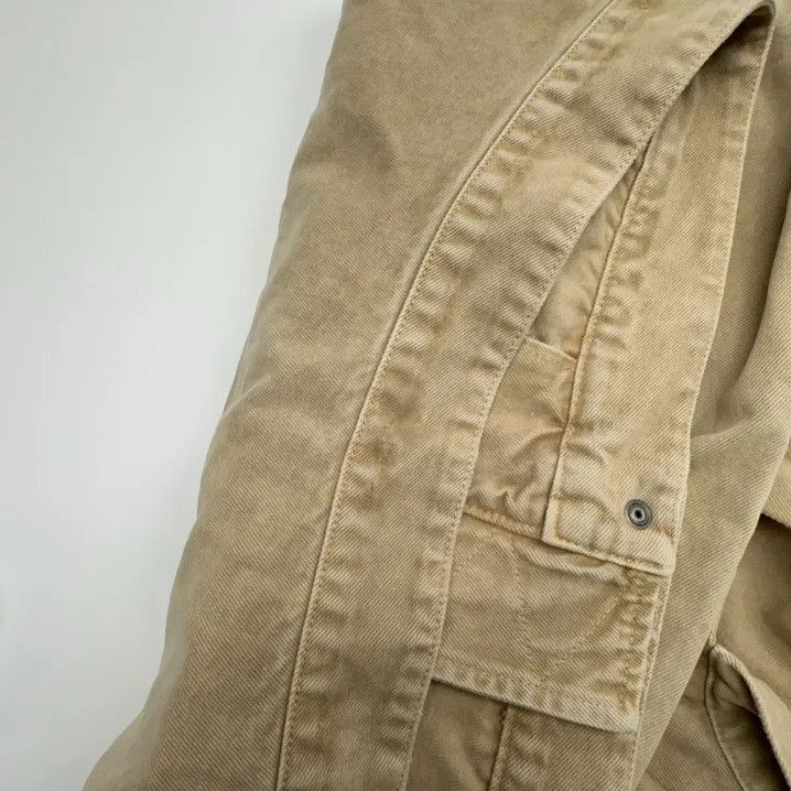 Balenciaga Balenciaga Beige Organic Cotton Cropped Hooded Jacket Size US M / EU 48-50 / 2 - 11 Thumbnail
