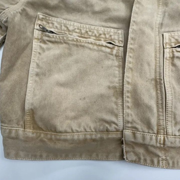 Balenciaga Balenciaga Beige Organic Cotton Cropped Hooded Jacket Size US M / EU 48-50 / 2 - 6 Thumbnail