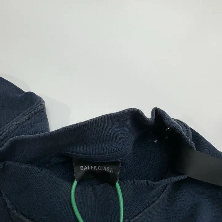 Balenciaga Balenciaga SS23 Blue Logo Sweatshirt for Men Size US L / EU 52-54 / 3 - 4 Thumbnail