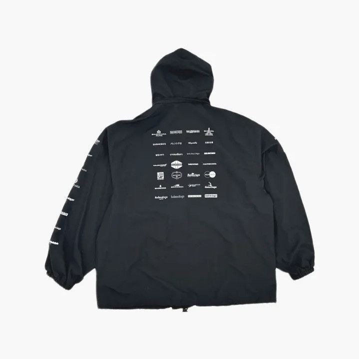 Balenciaga Balenciaga SS23 Logo Print Hooded Jacket Size US S / EU 44-46 / 1 - 3 Thumbnail