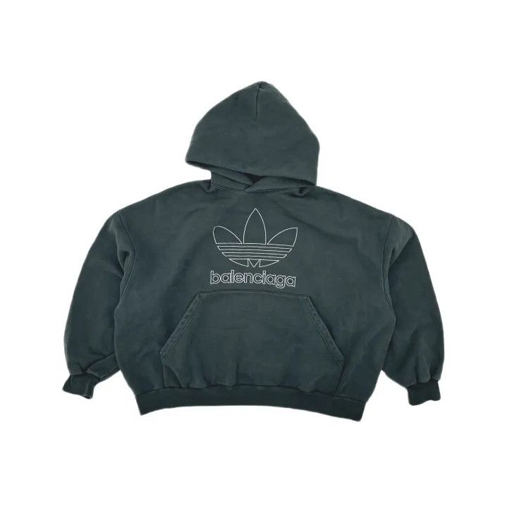 Balenciaga Balenciaga x Adidas Logo Print Hoodie Size US M / EU 48-50 / 2 - 2 Thumbnail