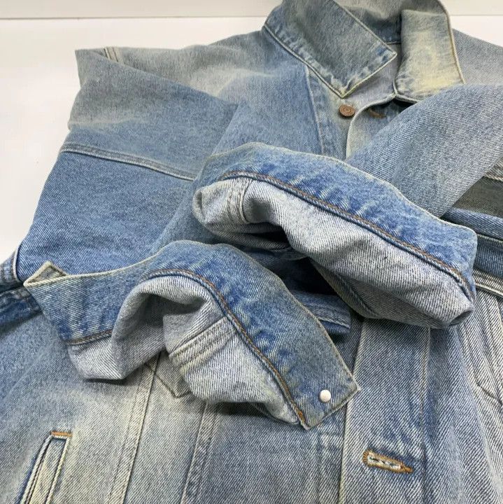 Balenciaga Balenciaga Classic Logo Embroidered Denim Jacket Size US L / EU 52-54 / 3 - 9 Thumbnail