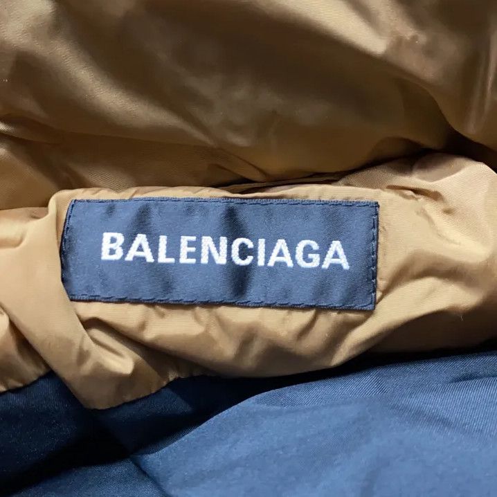 Balenciaga Balenciaga Brown Logo Long Sleeve Puffer Jacket Size US L / EU 52-54 / 3 - 9 Thumbnail