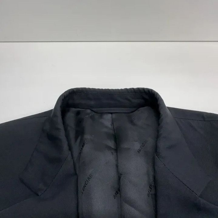 Balenciaga Balenciaga Black Loose Blazer Jacket for Men Size US L / EU 52-54 / 3 - 6 Thumbnail