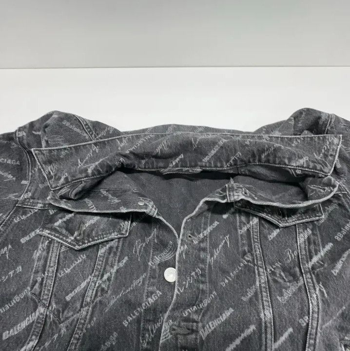 Balenciaga Balenciaga SS23 Logo Print Denim Jacket Size US S / EU 44-46 / 1 - 7 Thumbnail