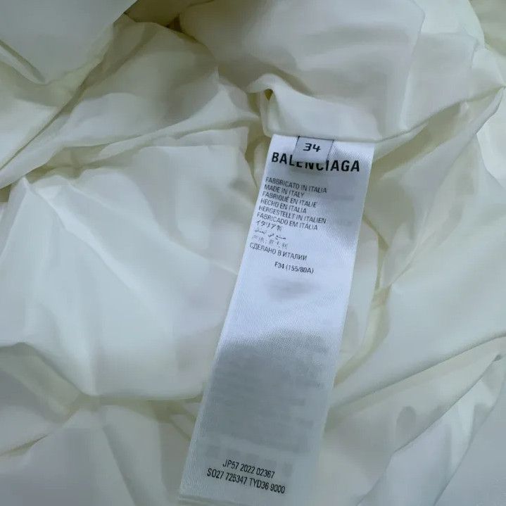 Balenciaga Balenciaga Casual White Warm Jacket Size US S / EU 44-46 / 1 - 4 Thumbnail