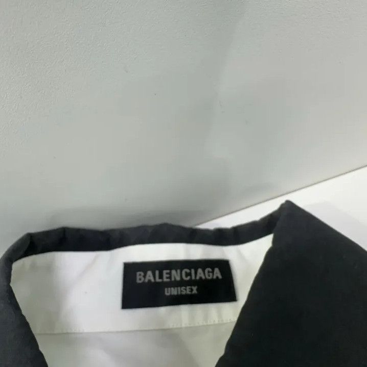 Balenciaga Balenciaga Contrast Logo Long Sleeve Shirt Size US XXS / EU 40 - 6 Thumbnail