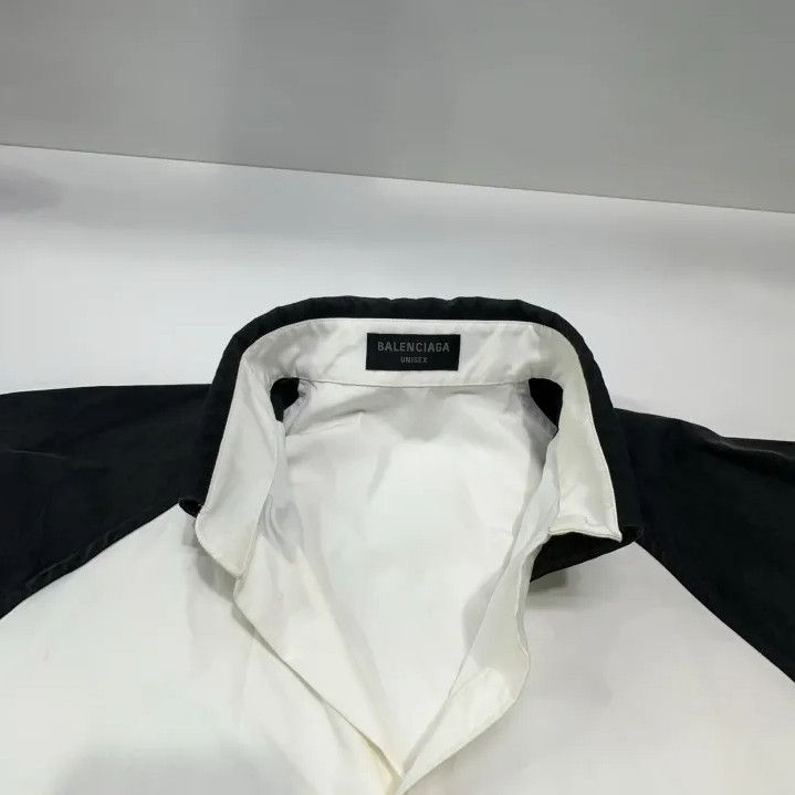 Balenciaga Balenciaga Contrast Logo Long Sleeve Shirt Size US XXS / EU 40 - 7 Thumbnail