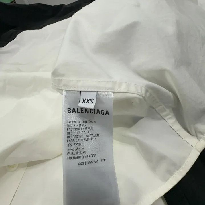 Balenciaga Balenciaga Contrast Logo Long Sleeve Shirt Size US XXS / EU 40 - 4 Thumbnail