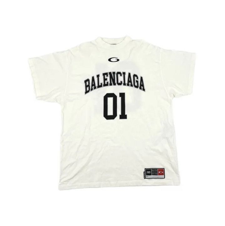 Balenciaga Balenciaga SS25 Basketball Loose-Fit Short Sleeve T-Shirt Size US L / EU 52-54 / 3 - 2 Thumbnail