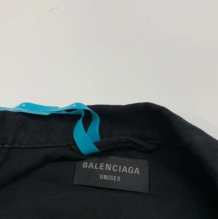 Balenciaga Balenciaga Black Long Sleeve Denim Jacket Size US S / EU 44-46 / 1 - 2 Thumbnail