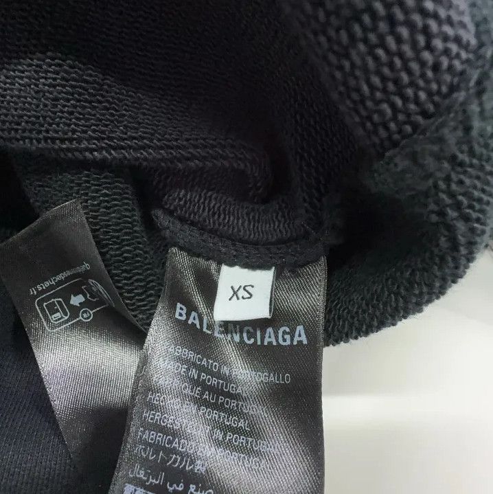 Balenciaga Balenciaga Black Logo Print Long Sleeve Sweatshirt Size US XS / EU 42 / 0 - 5 Thumbnail